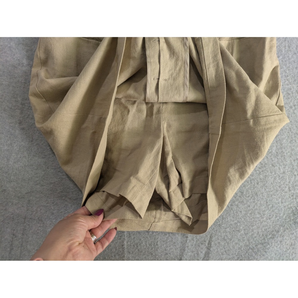 Reba Linen Skort Women's Size 4 Cream Y2K 2000s‎ Vintage Casual Preppy Summer - Picture 5 of 16